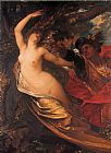 George Frederick Watts Canvas Paintings - Orlando Pursuing the Fata Morgana
